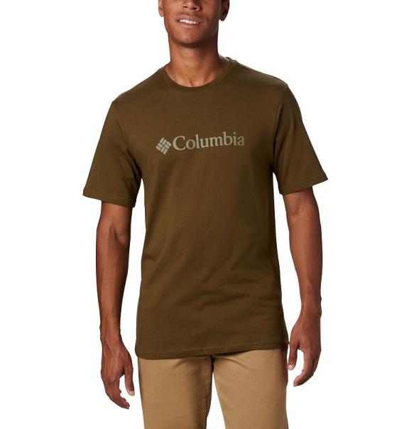 Columbia CSC Basic Logo T-Shirt Men Olive USA (US1128518)